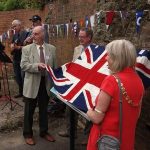Former stationmaster unveils information panel at Midford