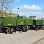 Ex-WD wagons ready for the WSR Spring Gala... with a little help from the Trust