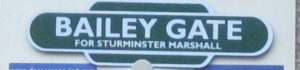 Bailey Gate for Sturminster Marshall - S&D station totem sign fridge magnet