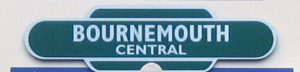 Bournemouth Central - station totem sign fridge magnet