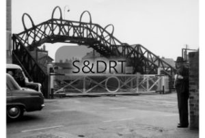 Highbridge; Church Street level crossing and footbridge, 1960s