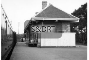 Highbridge S&D station looking north west along platform 2, 1960s