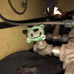 Busy day at Washford fitting steam heating to 'Kilmersdon'