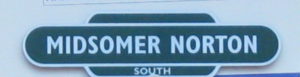 Midsomer Norton South (green) - S&D station totem sign fridge magnet