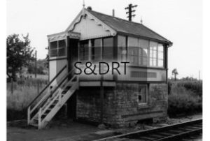 West Pennard signalbox from north east, c.1966