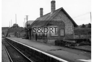 West Pennard station, looking east, 1960