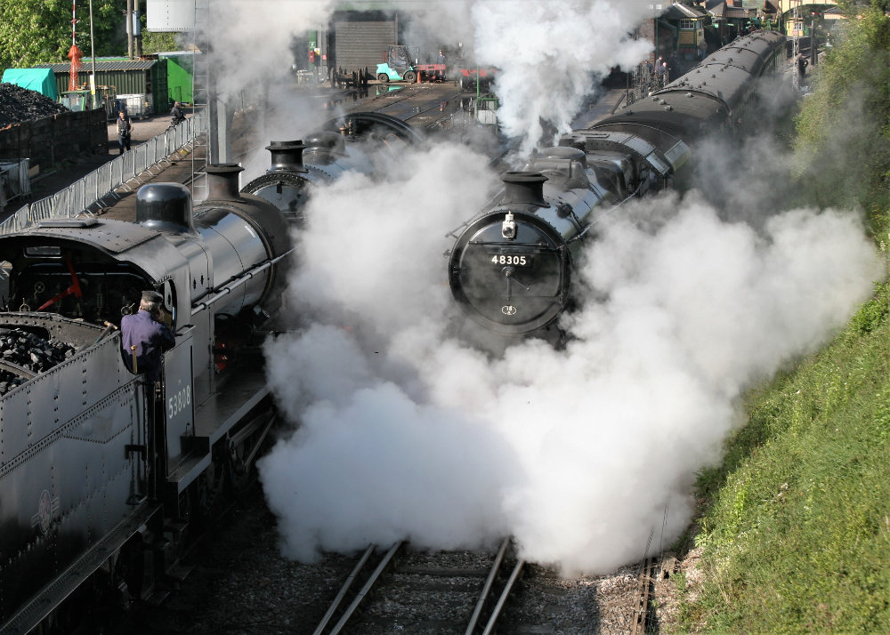 53808 at the Watercress Line Spring Steam Gala, 29-04-22