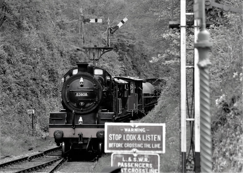 53808 at the Watercress Line Spring Steam Gala, 29-04-22