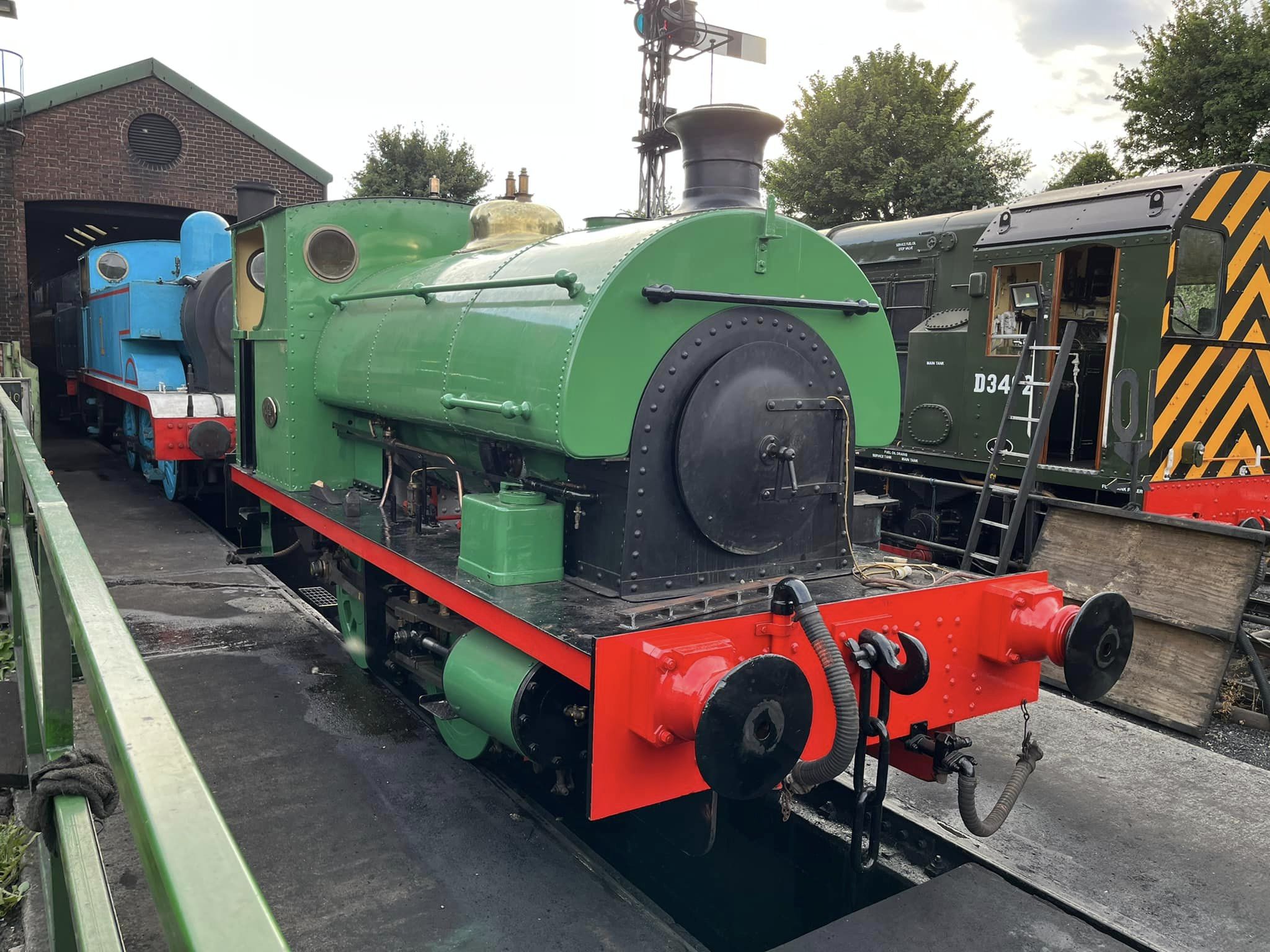 Kilmersdon outside the shed at Ropley