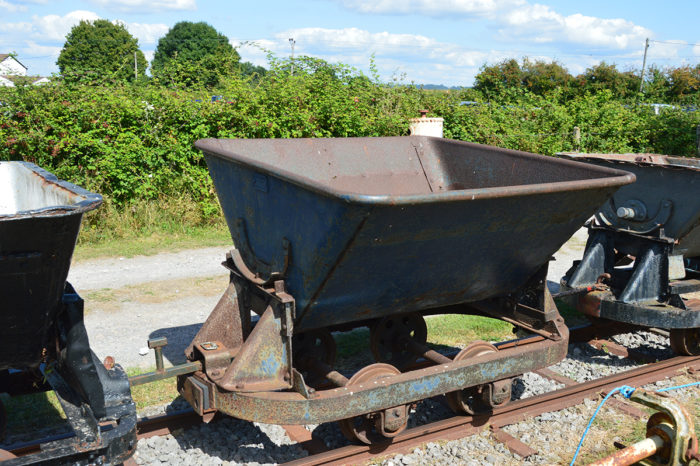 S&DRT sand tipper wagon on another train