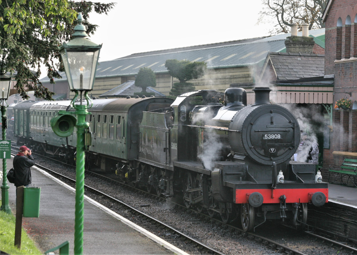 53808 at the Watercress Line Autumn Steam Gala