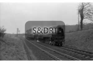 Templecombe; West Country Class No. 34030 'Watersmeet' on passenger service; G A Richardson