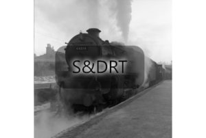 Blandford; Stanier Class 5MT No. 44814 on Down passenger service (2); G A Richardson