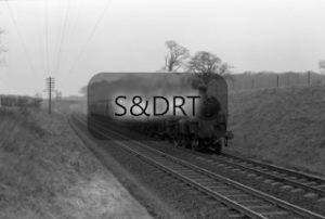 Templecombe; Standard Class 4 No. 75000 on passenger service, 1963-5; G A Richardson