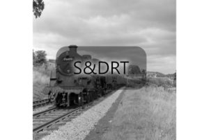 Radstock; 75023 & West Country on Down through service, c.1962; G A Richardson