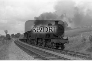 Chilcompton; 40569 and 44422 on Cleethorpes-Exmouth service, 19-08-61; G A Richardson