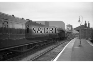 Wimborne; T9s No. 30707 & 30729 arriving at station with special passenger service (2); G A Richardson