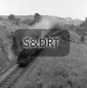 Combe Down; 73049 and 34043 'Combe Martin' on Up through service, summer 1962; G A Richardson