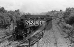 Winsor Hill; 75023 & 75027 on 11.12am Bournemouth-Sheffield service, 08-62; G A Richardson