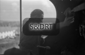 John Curtis on the footplate of a 4F; G A Richardson