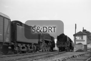 Shillingstone; 9Fs Nos. 92204 & 92205 with passenger services, 1960; G A Richardson