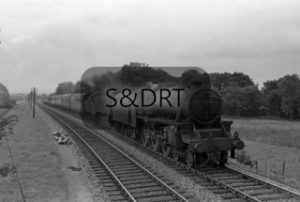 Masbury; 44771 & 34041 'Wilton' on Up through service, 1961; G A Richardson