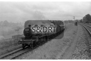 Templecombe; 53807 & 44558 on Home Counties Railway Society Somerset & Dorset railtour, 07-06-64 (1); G A Richardson