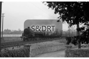 Templecombe; 73054 leaving on 3.40pm Up service, 1962; G A Richardson