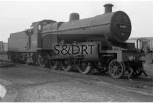 Templecombe; detail view of 53810 in the yard; G A Richardson