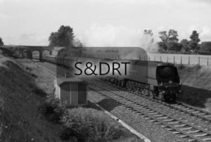 Shepton Montague; 34043 'Combe Martin' on the 'Pines Express', 1962; G A Richardson