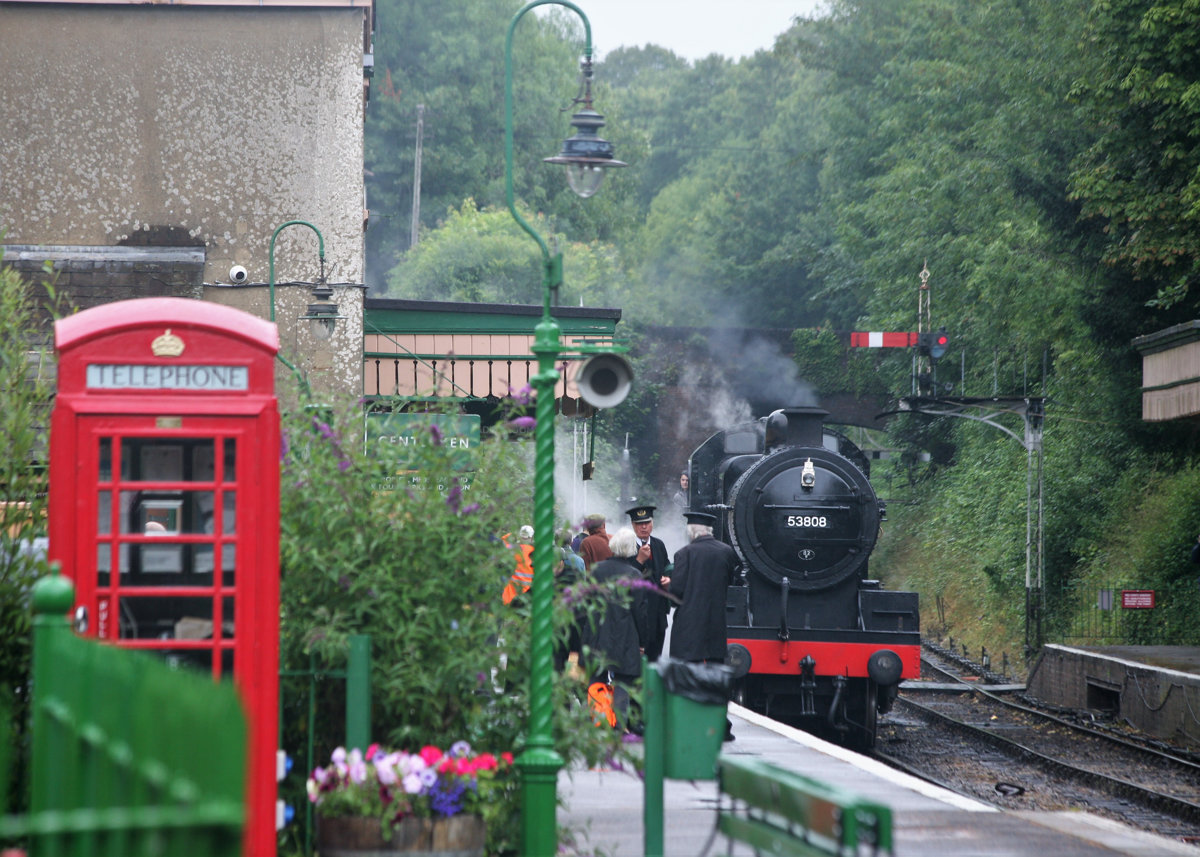 S&D 7F No. 53808 on the Watercress Line, 22 July 2023.