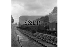 75009 & 44422 on a Cleethorpes-Exmouth service passing through Midsomer Norton South.