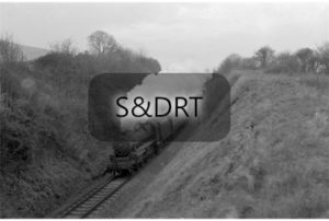 Cliff cutting; 44917 on Down 'Pines Express'; G A Richardson