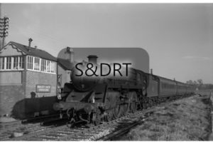 73047 on 4-car passenger service, Bailey Gate Crossing, 1961; G A Richardson