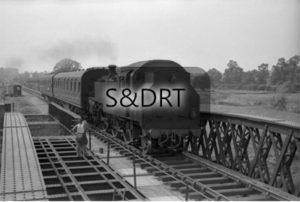 Fiddleford; 82039 on Down passenger service, 1959