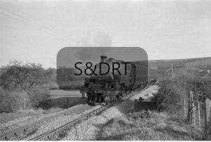 Shillingstone; 41249 north of station with Up passenger service, 1958; G A Richardson