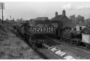 Templecombe Lower; 73054 with Down 'Pines Express', 1961/2 (plus 47542, 3215), 27-04-61; G A Richardson