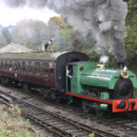 'Kilmersdon' pictured at Midsomer Norton on 29 October with a Halloween service.