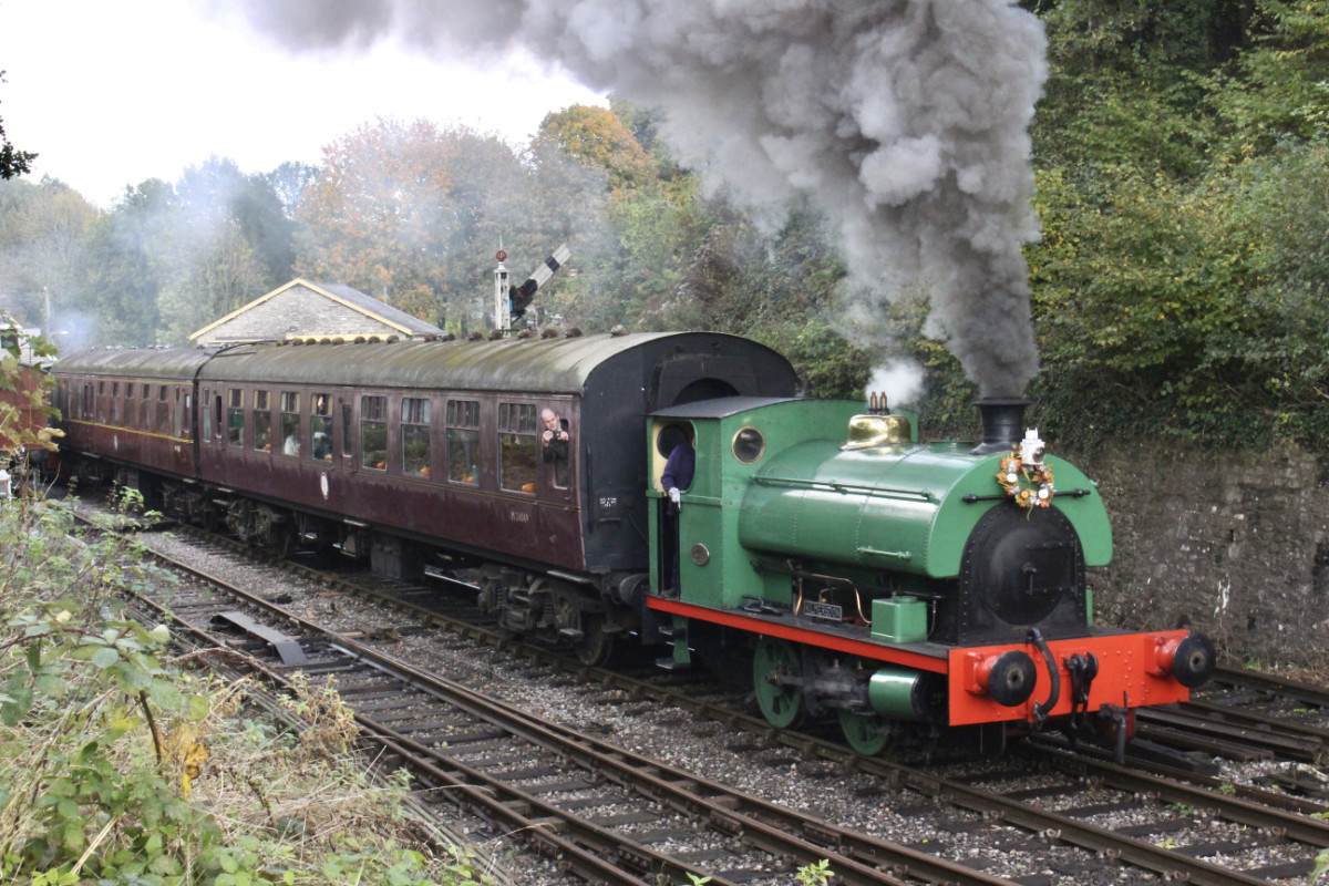 'Kilmersdon' pictured at Midsomer Norton on 29 October with a Halloween service.
