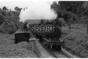 Winsor Hill; 40697 & 34045 on Up passenger service, 1961; G A Richardson