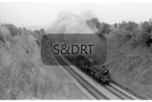 Chilcompton Tunnel; 75027 and 34041 'Wilton' on Down through service (1); G A Richardson