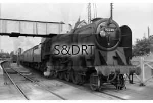 Evercreech Junction; 92220 'Evening Star' on 2B92 Bristol-Bournemouth service, 1962 (1); G A Richardson