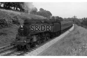 Shoscombe; 75073 on Down local service, 1960-2; G A Richardson