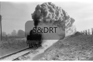 Shillingstone; 73047 approaching with passenger service in snow, 01-01-62; G A Richardson