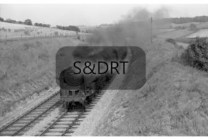 Wellow; 92245 on Down passenger service; Donald Beale & Peter Smith, 30-06-62; G A Richardson