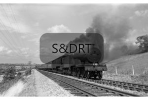 Chilcompton Tunnel; 40564 & 34043 'Combe Martin' on 1O95 Down 'Pines Express', 08-61; G A Richardson