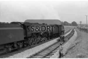 Chilcompton Tunnel; 34043 'Combe Martin' & 92245 on Down service, summer 1962; G A Richardson