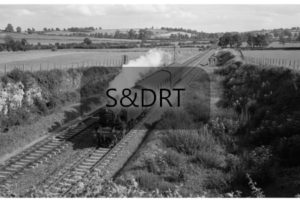 Shepton Montague; 41242 on 4.00 pm Templecombe-Highbridge service, 25-08-62; G A Richardson