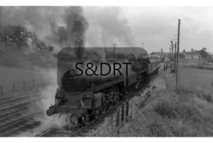 Evercreech Junction; 75023 & 73050 on Up 'Pines Express', 16-09-61 (2); G A Richardson