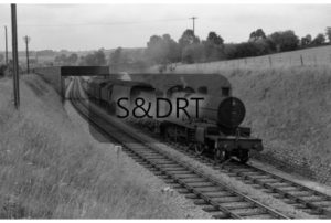 Wellow; 53809 and 34103 'Calstock' on 12.20 pm (SO) Bournemouth-Nottingham service, 01-09-62; G A Richardson